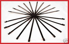 20 14 Black Locking Ss Zip Ties For Cable Exhaust Header Pipe Wrap