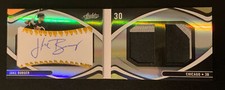 Jake Burger 2022 Panini Absolute 4/10 RC Material Booklet Signatures White Sox