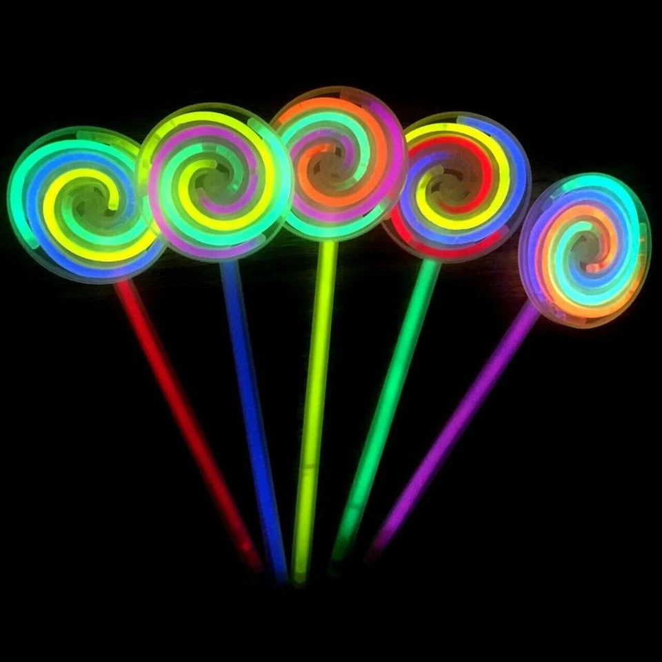 Luz LED intermitente favor fiesta juguete luz espadas varitas anillos a granel Halloween Foto 2 de 4