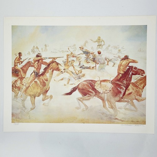 William Nelson Custer Series Battle of Little Bighorn Set Of 10Signed #'d Prints - 第 12/24 張圖片
