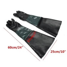 1 Dual-type Sandblasting Gloves for Sandblasting Cabinets  Sandblasting Gloves