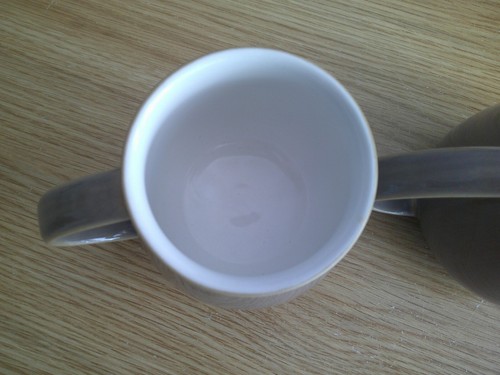 DENBY TRUFFLE BROWN TAUPE CURVED MUGS X 2 FREE UK POST - Picture 2 of 5