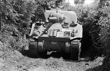 WW2 WWII Photo World War Two / US Army M4 Sherman Tanks in Action Italy 1944