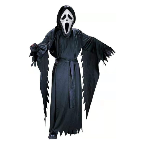 Scream Ghostface Mask & Robe Halloween Costume Mask Latex Kids Cosplay Party - Picture 4 of 4