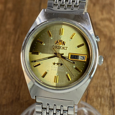 Orient 3 stars Crystal vintage automatic 21 jewels Japan mens watch