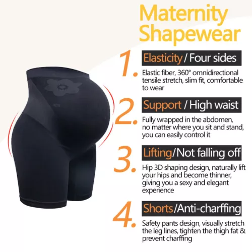 Para mujeres Sin costuras Maternidad Prendas con forma Embarazo Ropa interior Bragas de soporte para el vientre - Imagen 6 de 29
