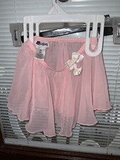 Jacques Moret XS Child 4/5 Light Pink Sheer Ballet Skirt Dance Class Ballerina