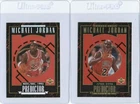 1996 Upper Deck MICHAEL JORDAN Predictor H1 & H5 Gold & Silver 2 Card Lot Bulls