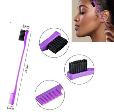 RED KISS Professional 100% Edge Boar Fixer Control Brush & Comb Double Sided FREE UK POST