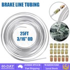 <!--F#f_0-->25Ft 3/16'' OD Brake Line Coil Roll Steel Zinc Silver Fuel Pipe Tube Tubing Car<!--F/-->