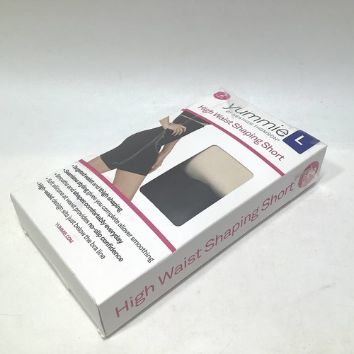 2-PK High Waist Shaping Short Yummie By Heather Thomson Women's Large Tan Black - Picture 3 of 7