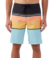 O'Neill Men's 21" Lennox Stripe Board Shorts Swimming Trunks Turquoise