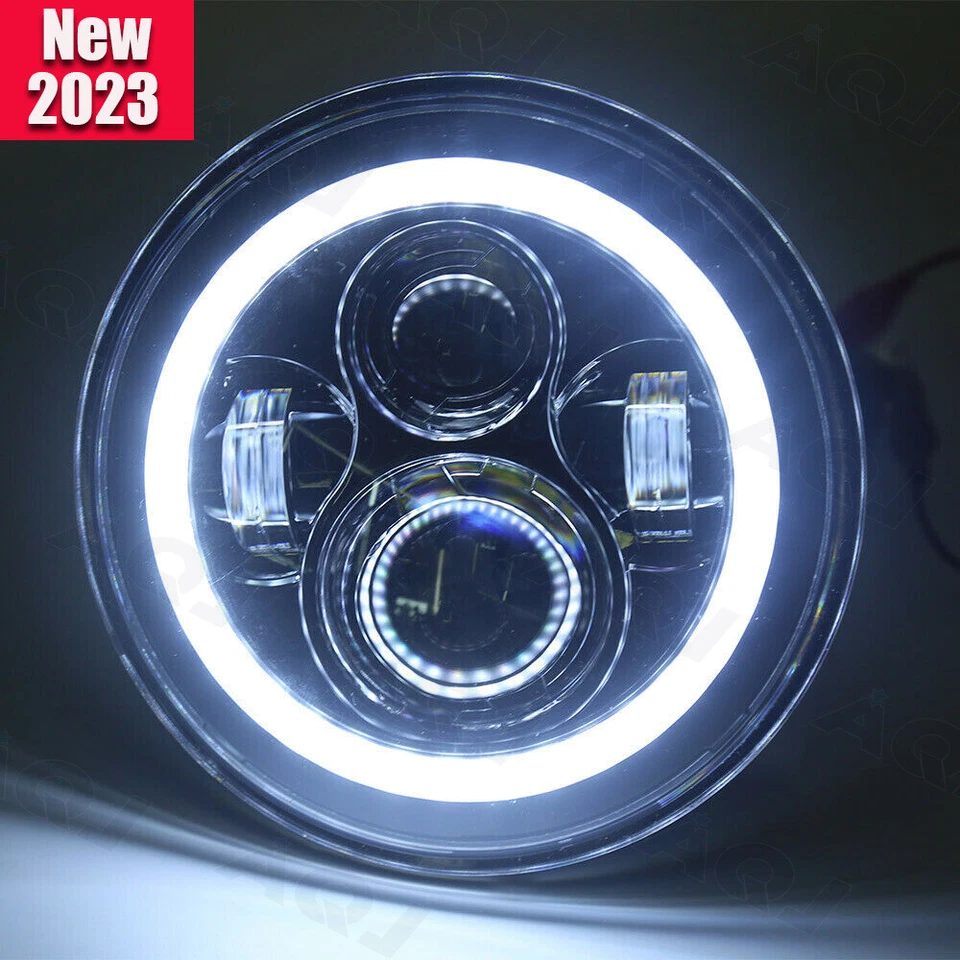 For Oldsmobile Omega 1974-1979 7 inch Round LED Headlight High/Low Sealed Beam Foto 4 de 4