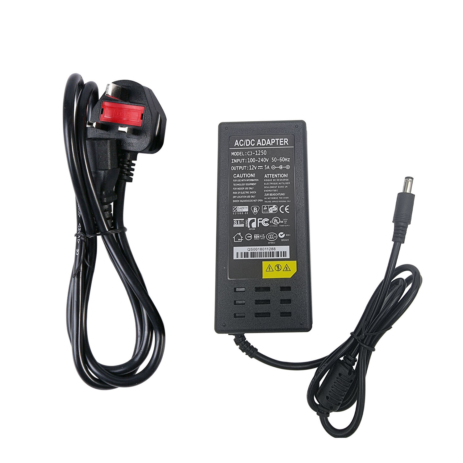 DC 12V Safety Charger AC 230V Power Supply Adapter 12W120W CCTV Camera