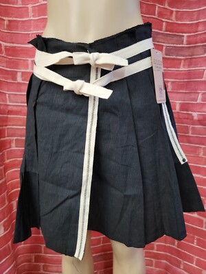 Carling In Love Paris RARE Boho  Black Wrap Women's Skirt Size 3 NWT #04