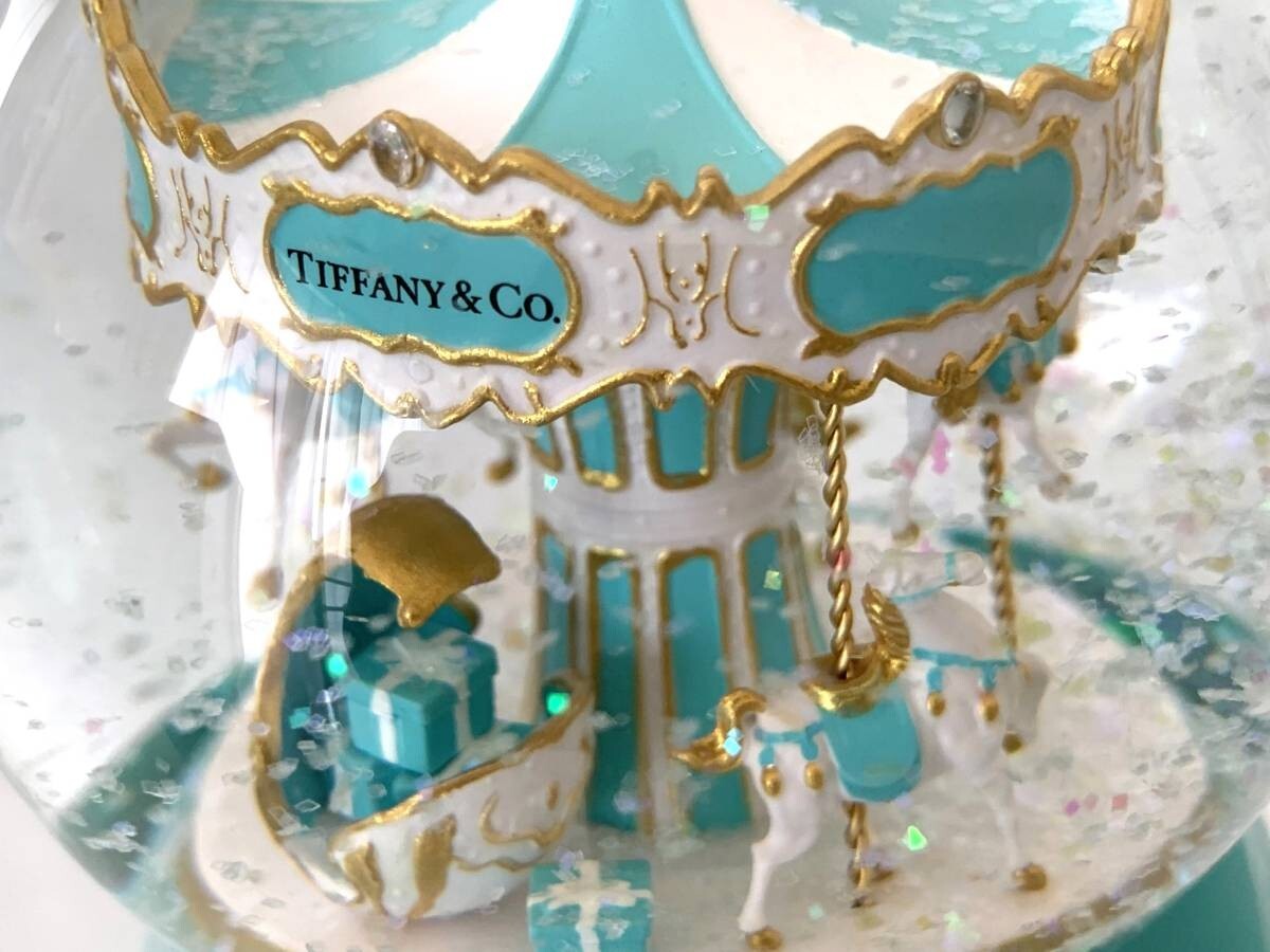 Tiffany & Co. Snow Globe Carousel Music Box V.I.P. Limited Large