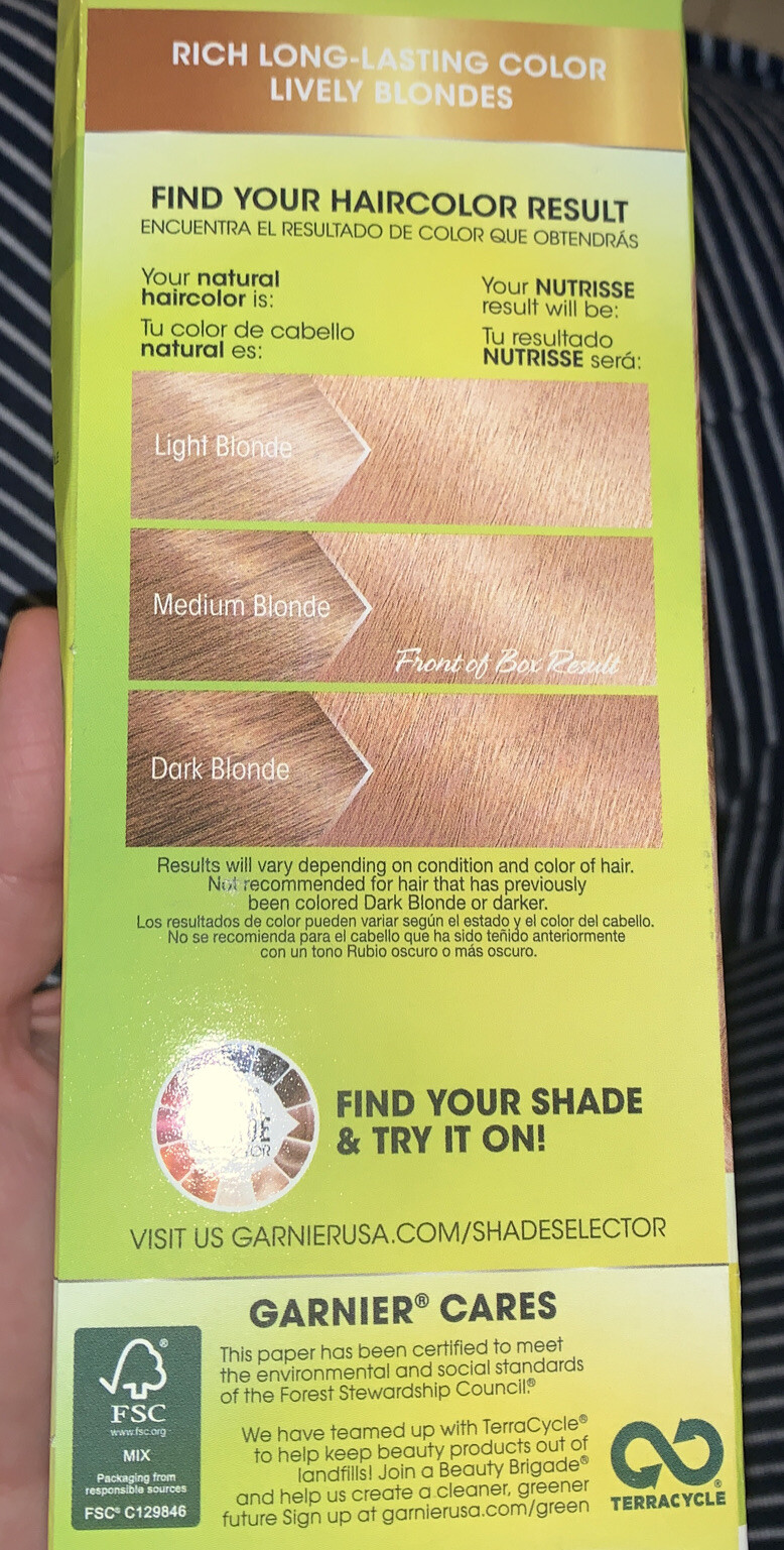 Garnier Nutrisse Nourishing Color Cr&egrave;me, Macadamia Light Natural Blonde[90]