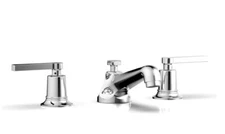 Phylrich 501-02/026 HEX Modern Widespread Faucet Low Lever Hndls Polished Chrome