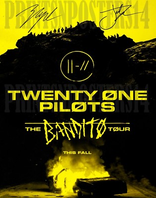 Twenty One Pilots 11x14 SIGNED REPRINT Josh Dun & Tyler Joseph