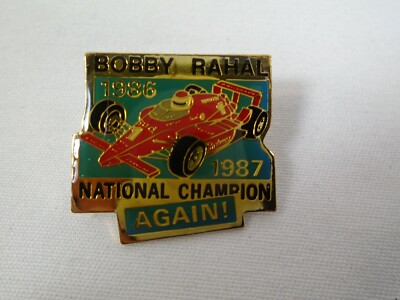 Bobby Rahal 1986 & 1987 National Champion Again #1 Budweiser Truesports Pin Indy