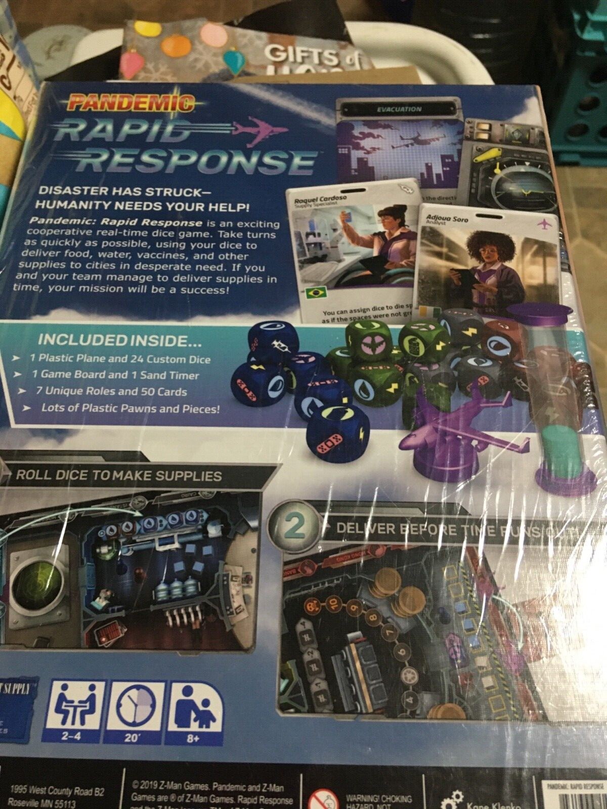 Z-Man Games Pandemic Rapid Response Board Game Kane Klenko Sealed NEW ...