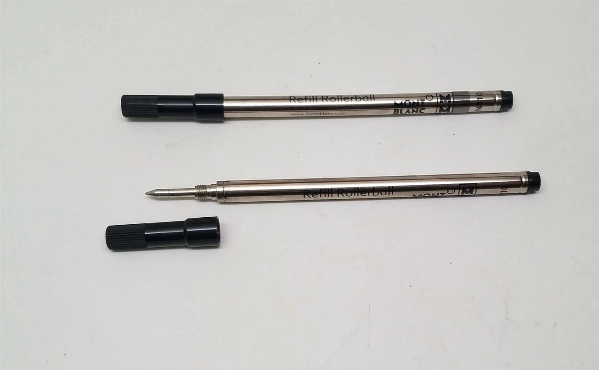 Montblanc Rollerball 2 x Pen Refill Medium Mystery Black 105158