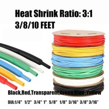 Heat Shrink Tubing 3:1 Marine Grade Wire Wrap Adhesive Glue Lined Waterproof Kit