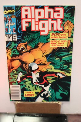 ALPHA FLIGHT #84 (1990) Owl, Sorcerer, James Hudnall, Michael Golden, Marvel