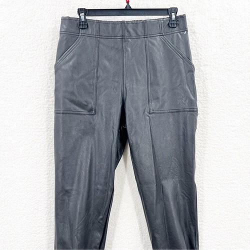 SPANX Women's Leather like Jogger pants Size L NEW - Picture 3 of 9