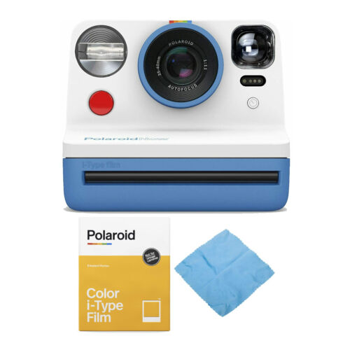 Visor Polaroid Originals ahora i-Type cámara instantánea (azul) paquete con película - Imagen 1 de 10