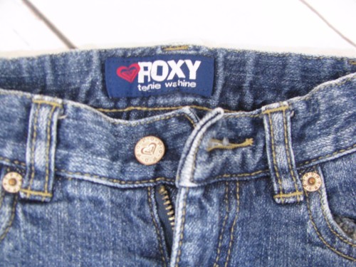 "Roxy" Girls Blue Jeans with Sequins Size (S) 4 - Picture 3 of 4