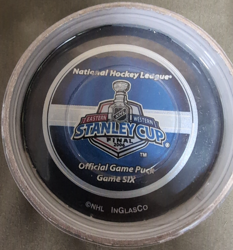 2006 Stanley Cup Finals Complete Set - 7 Game Pucks -Carolina Hurricanes -Sealed - Picture 10 of 16