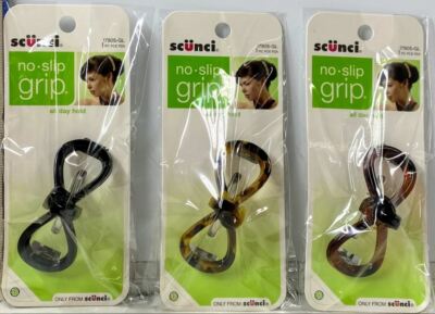 SCUNCI N/D BOW BARRETTE, 3PK