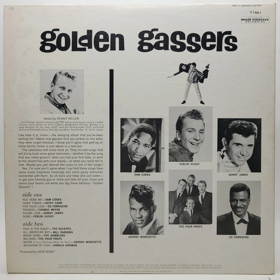 Golden Gassers Original Smash Versions Vinyl LP 1961 EXCELLENT Foto 2 de 4