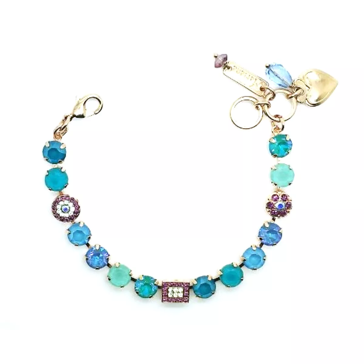 Mariana Bracelet Shades of Blue and Purple Swarovski Crystal Summer 2019 Spec