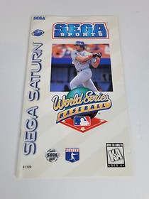 World Series Baseball (Sega Saturn, 1995) Disc and Manual Only