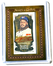 2024 Topps Allen & Ginter Vladimir Guerr Mini Framed Autograph Red Ink Auto 5/10