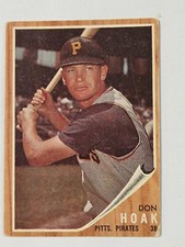1962 Topps #95 Don Hoak Pittsburgh Pirates Very good actual card is scanned