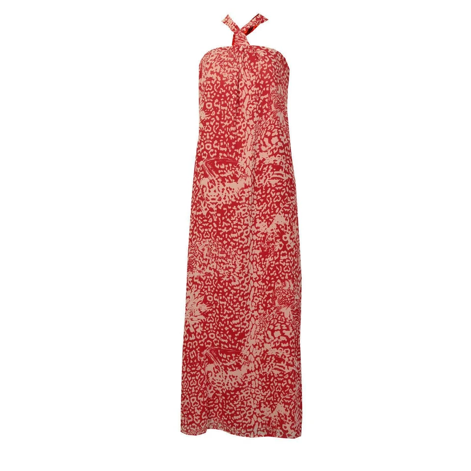 Firetrap Ella Animal Print Halterneck Women's Maxi Dress SALE PRICE - Image 3 of 3