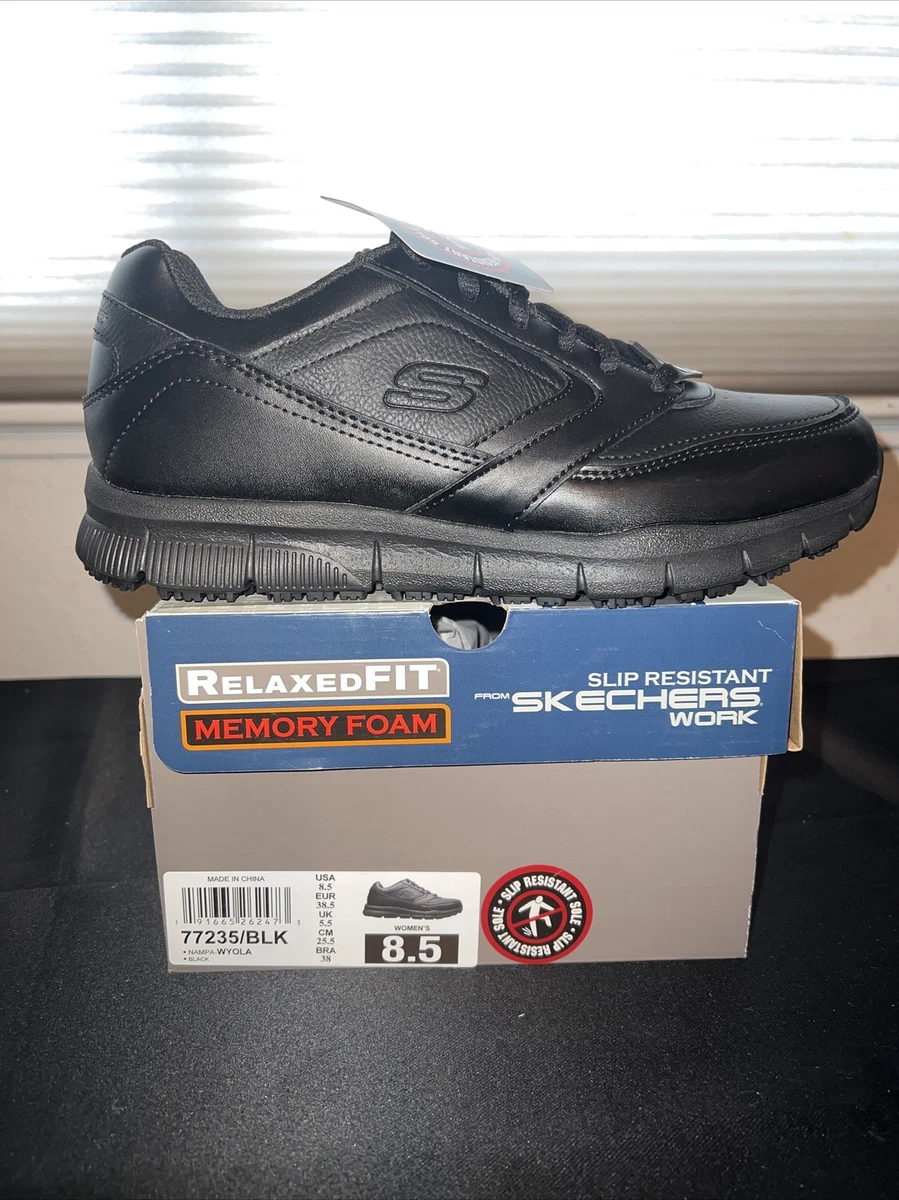 Skechers relaxed foam slip resistant work shoe 8.5 | eBay