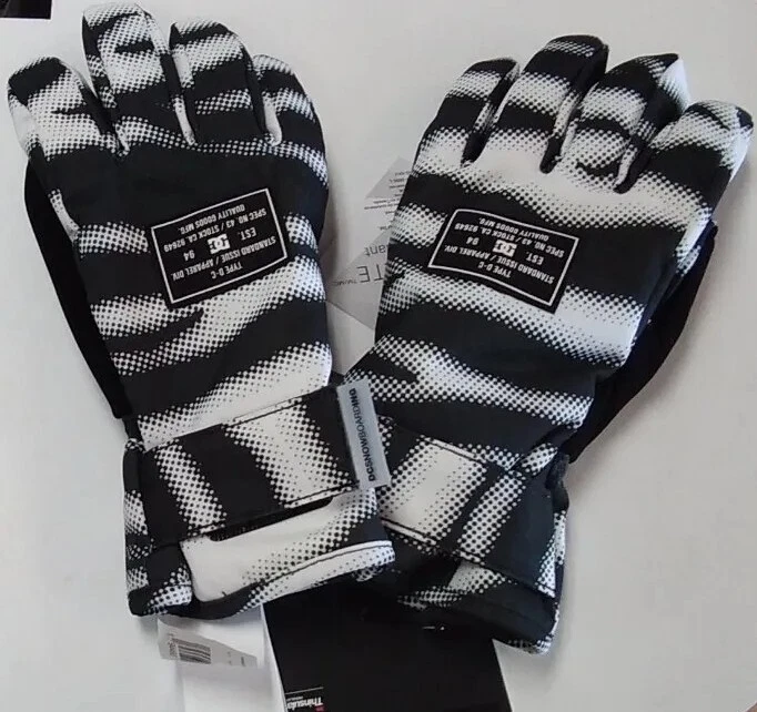 DC SNOW WOMENS Franchise Snowboarding Gloves White/Black Pattern Size  Medium | eBay | Snowboardhandschuhe