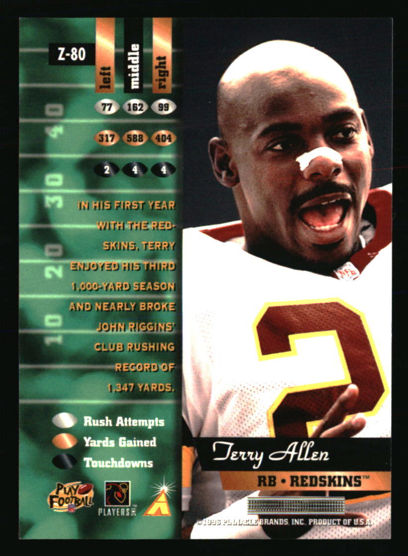 Terry Allen 1996 Zenith #Z-80 FOOTBALL Card | eBay