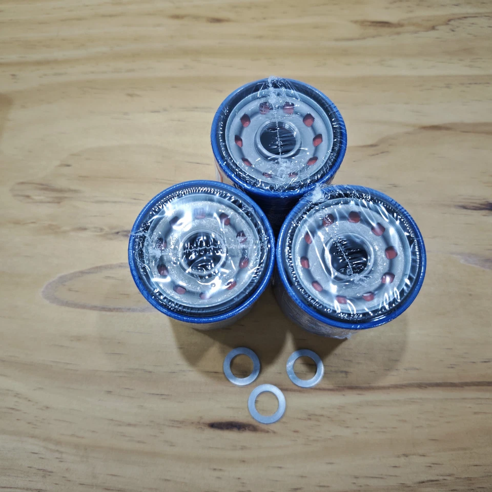 3 Honda Genuine Oil Filters WITH Drain Plug Washer 15400-PLM-A02 NEW SEALED - Image 2 of 2