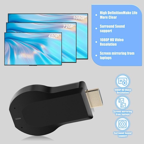 Wireless Display Adapter 4K HDMI - WiFi 1080P Mobile Screen Mirroring Receiver - Picture 6 of 7