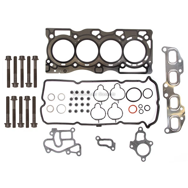 Se adapta a 05-12 Nissan Frontier Suzuki Equator 2.5L DOHC Juego de juntas de culata pernos QR25DE Foto 2 de 4