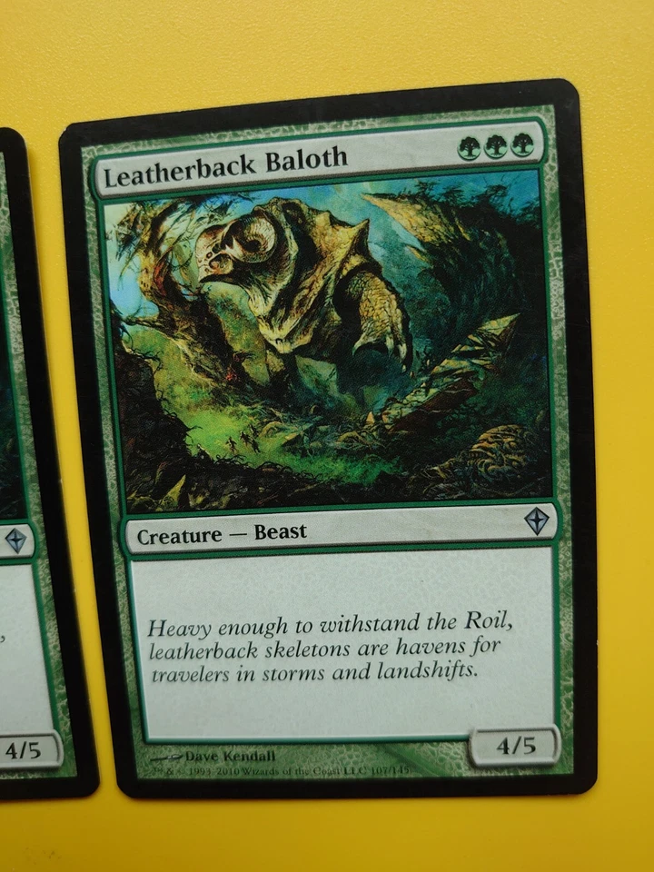 MTG Card. Leatherback Baloth x2  . Worldwake  Beast   2 cards - Image 2 of 4
