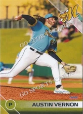 2024 Montgomery Biscuits Austin Vernon RC Rookie Rays Minor Card
