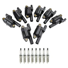 NGK Ignition Coil & 8 Iridium Spark Plugs Kit For Suburban 3500 HD 6.0 V8 L96
