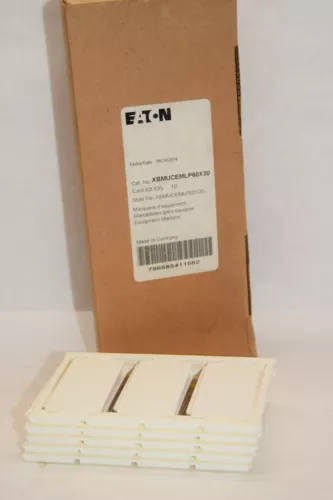 (NEW- Box of 10) EATON CUTLER HAMMER XBMUCEMLP60X30 Marker Card 