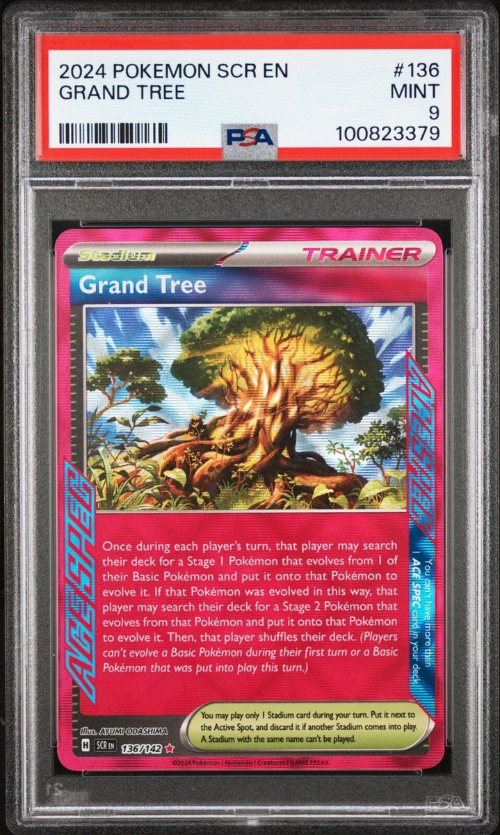 grand tree pokemon card value Pokemon Trading Card Game Stellar Crown ACE SPEC Rare Grand Tree #136 main image 1
